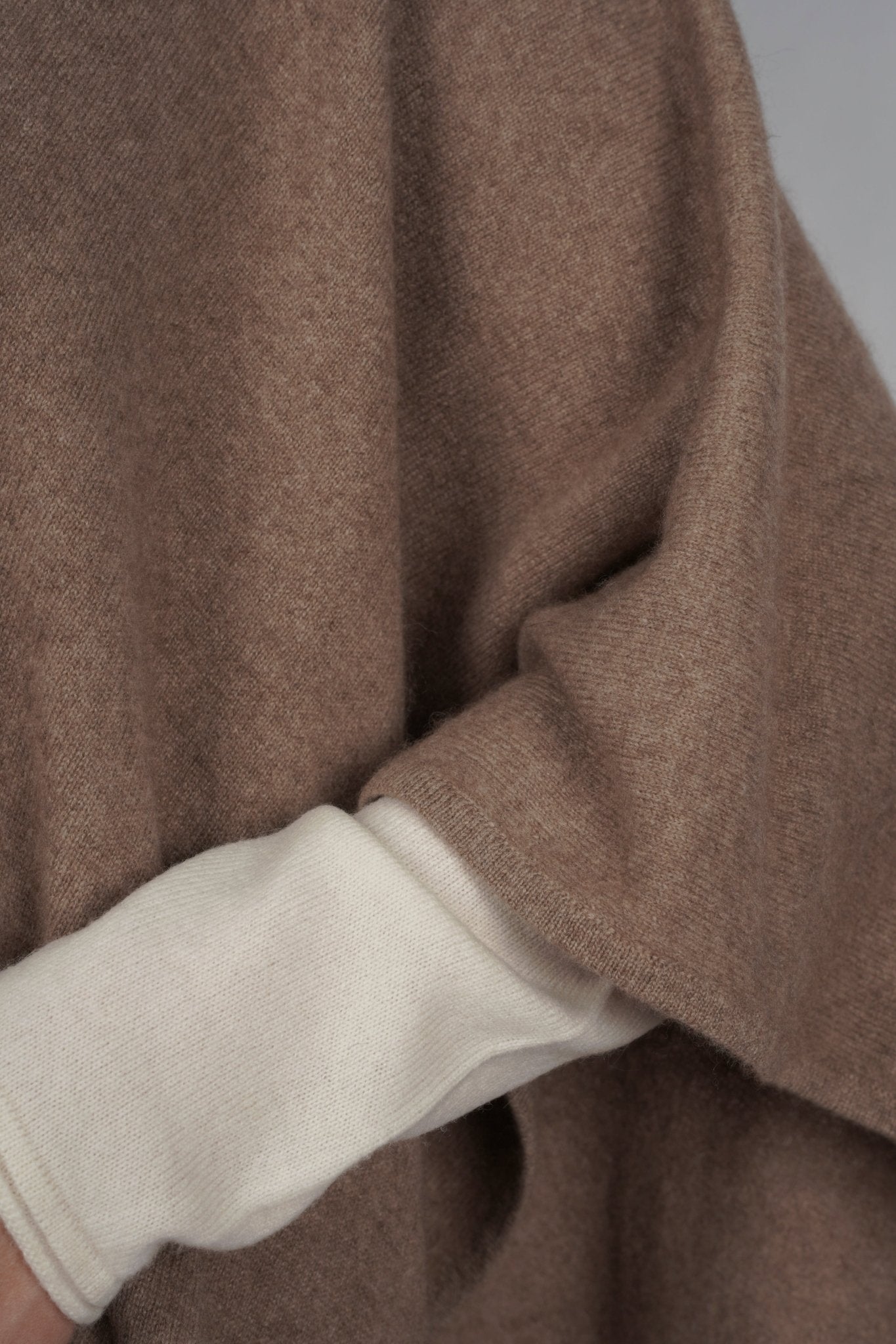 Cashmere Poncho - Blue Sky Cashmere