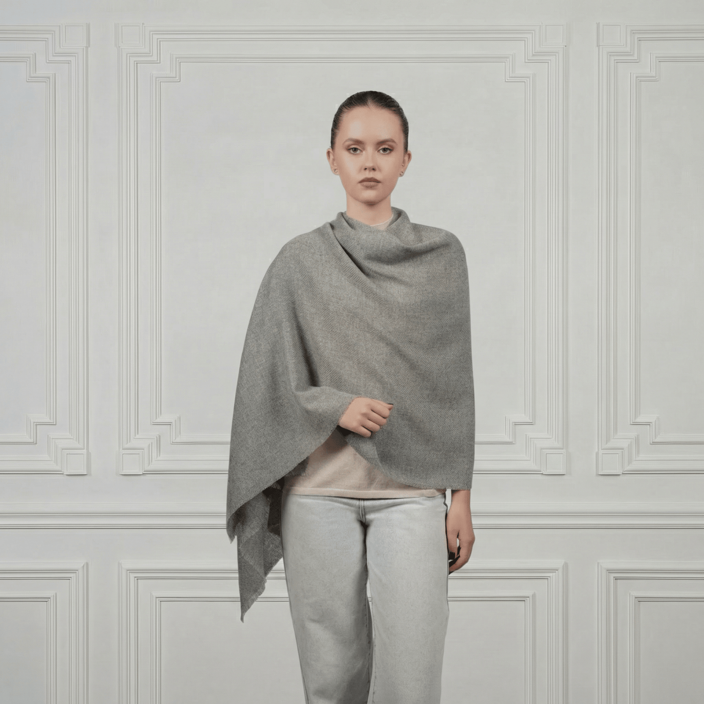 Cashmere Shawl - Blue Sky Cashmere