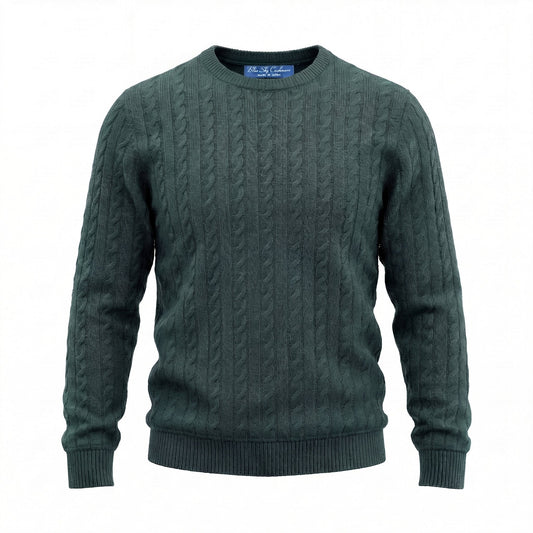 Ivy League Cashmere Sweater - Blue Sky Cashmere