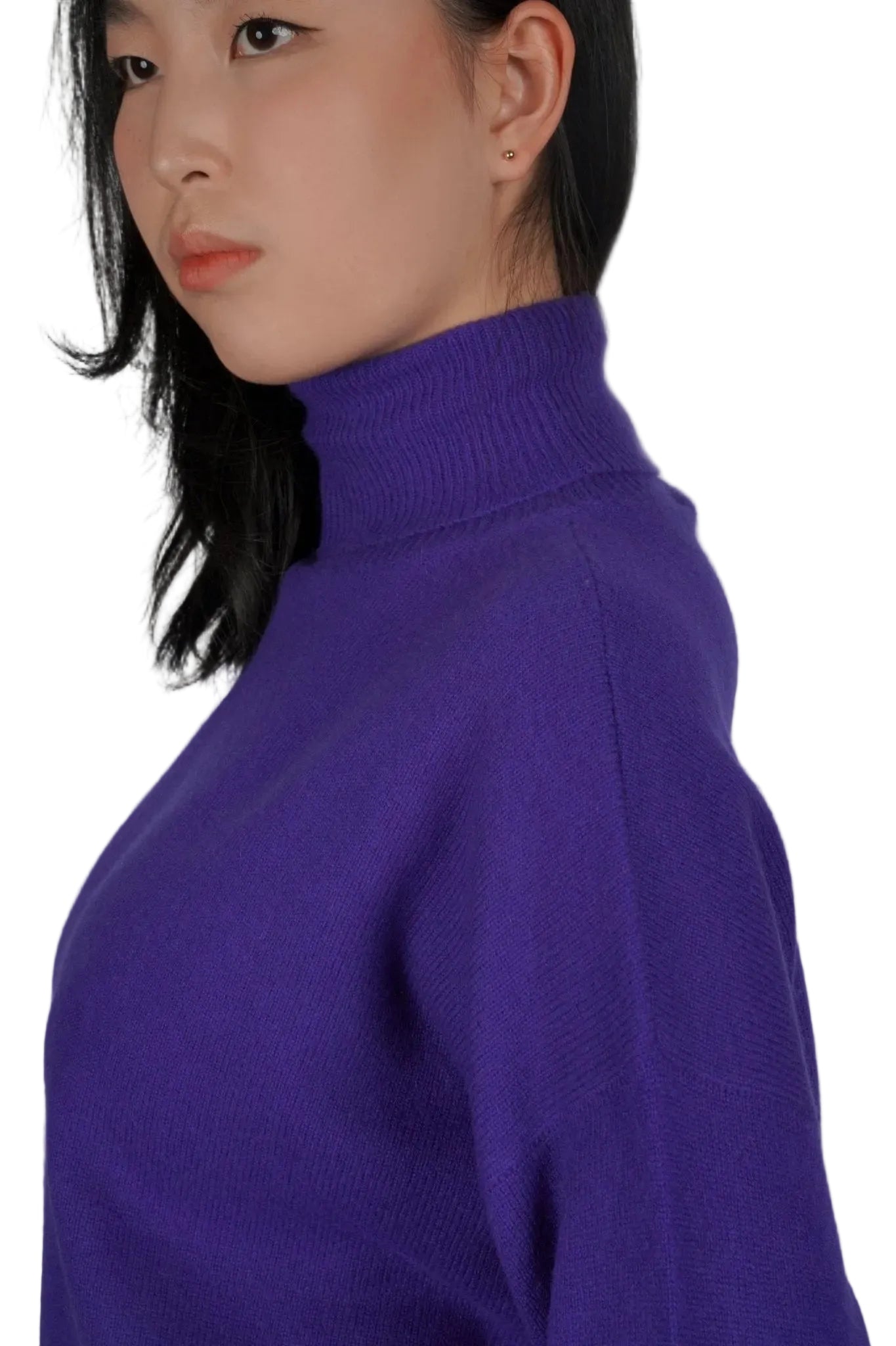 Light Cashmere Turtleneck - Blue Sky Cashmere