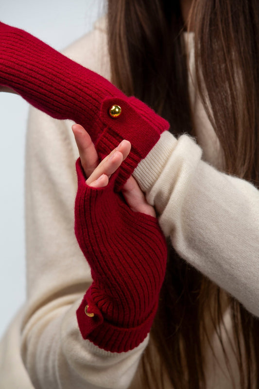 Lily Delicate Cashmere mittens - Blue Sky Cashmere