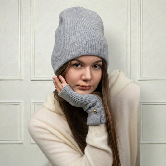 Lily Delicate Cashmere mittens - Blue Sky Cashmere