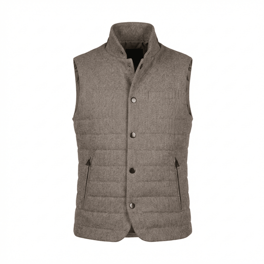 Wolfe Cashmere Vest - Blue Sky Cashmere