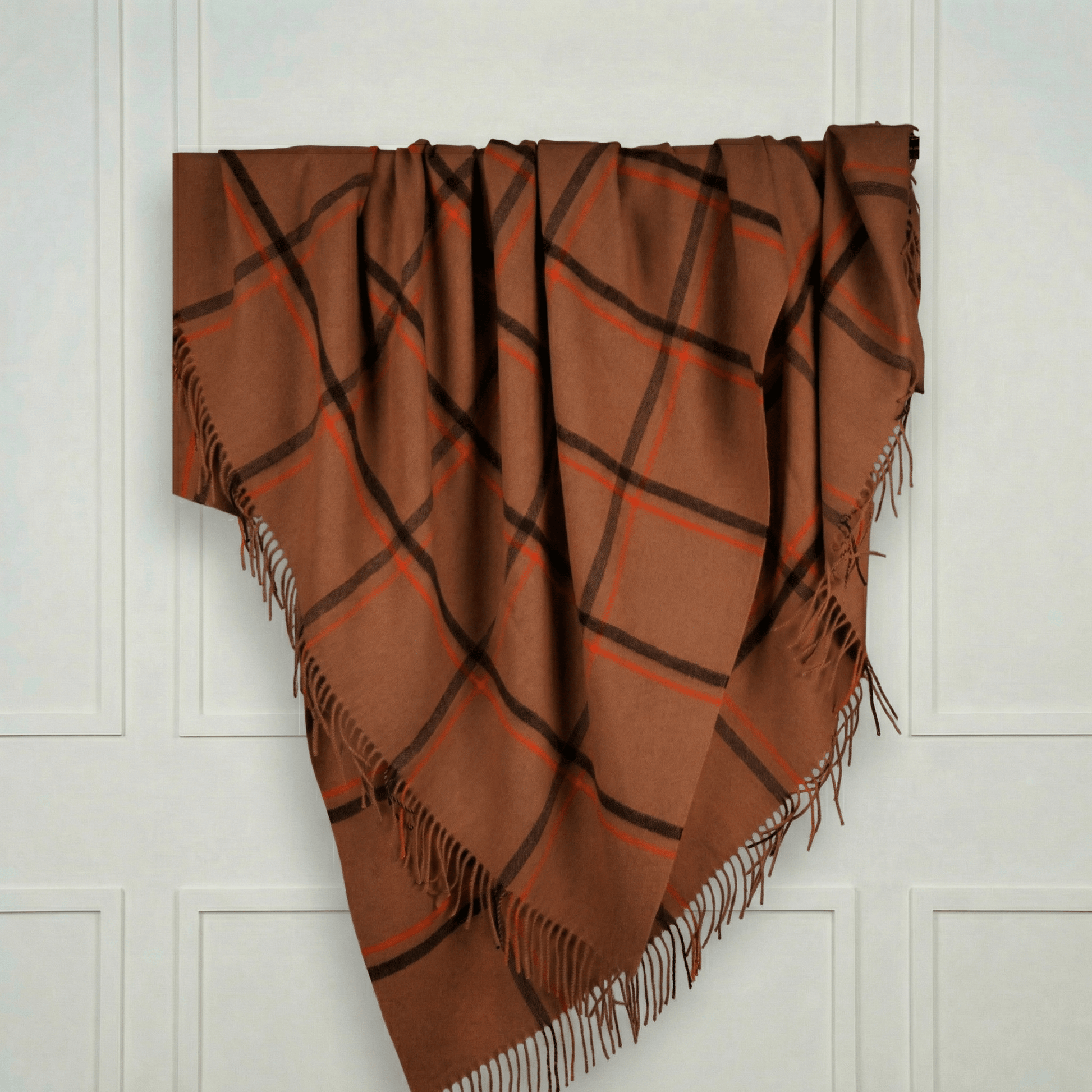 Camel Throw Blanket - Blue Sky Cashmere