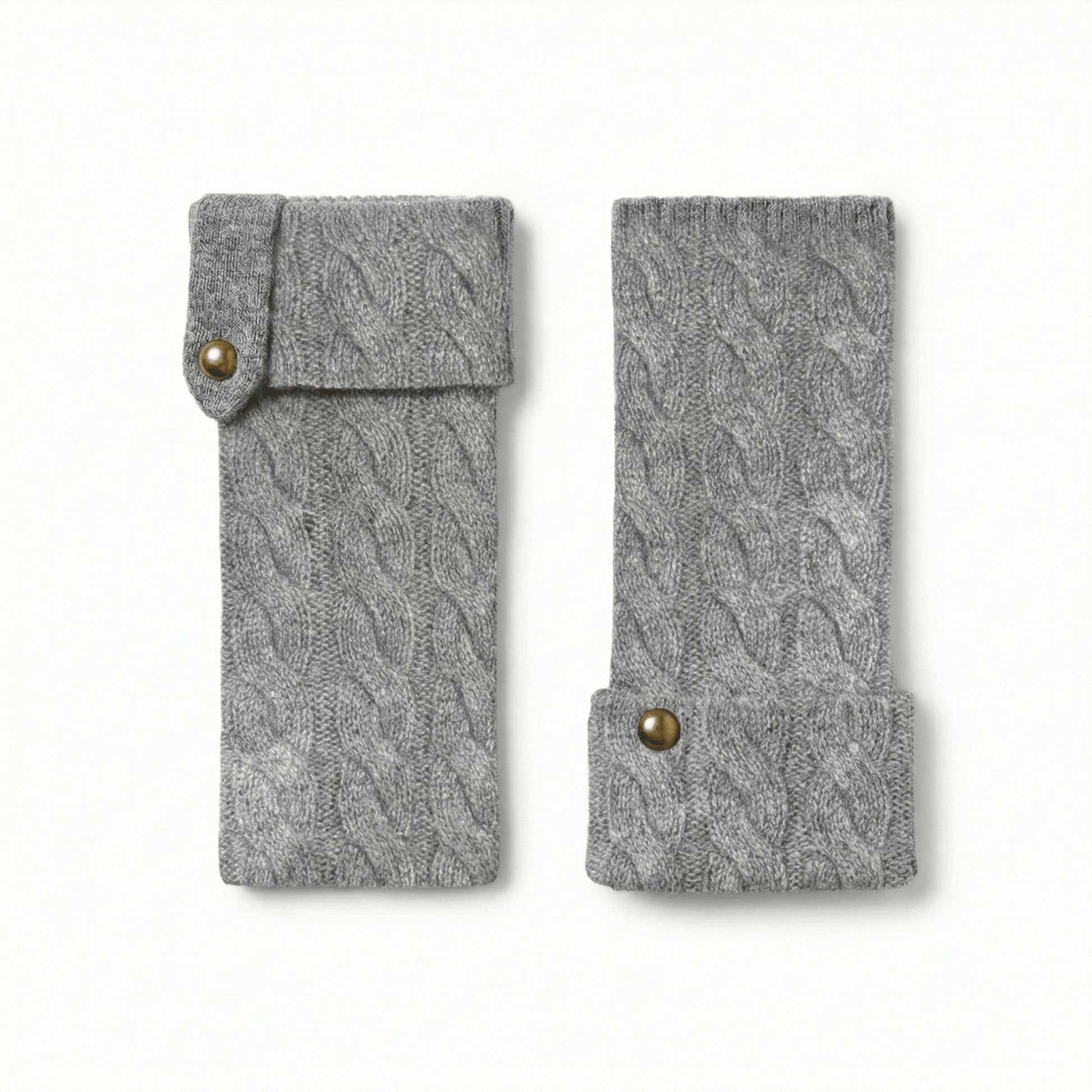 Cashmere Fingerless Mittens - Blue Sky Cashmere