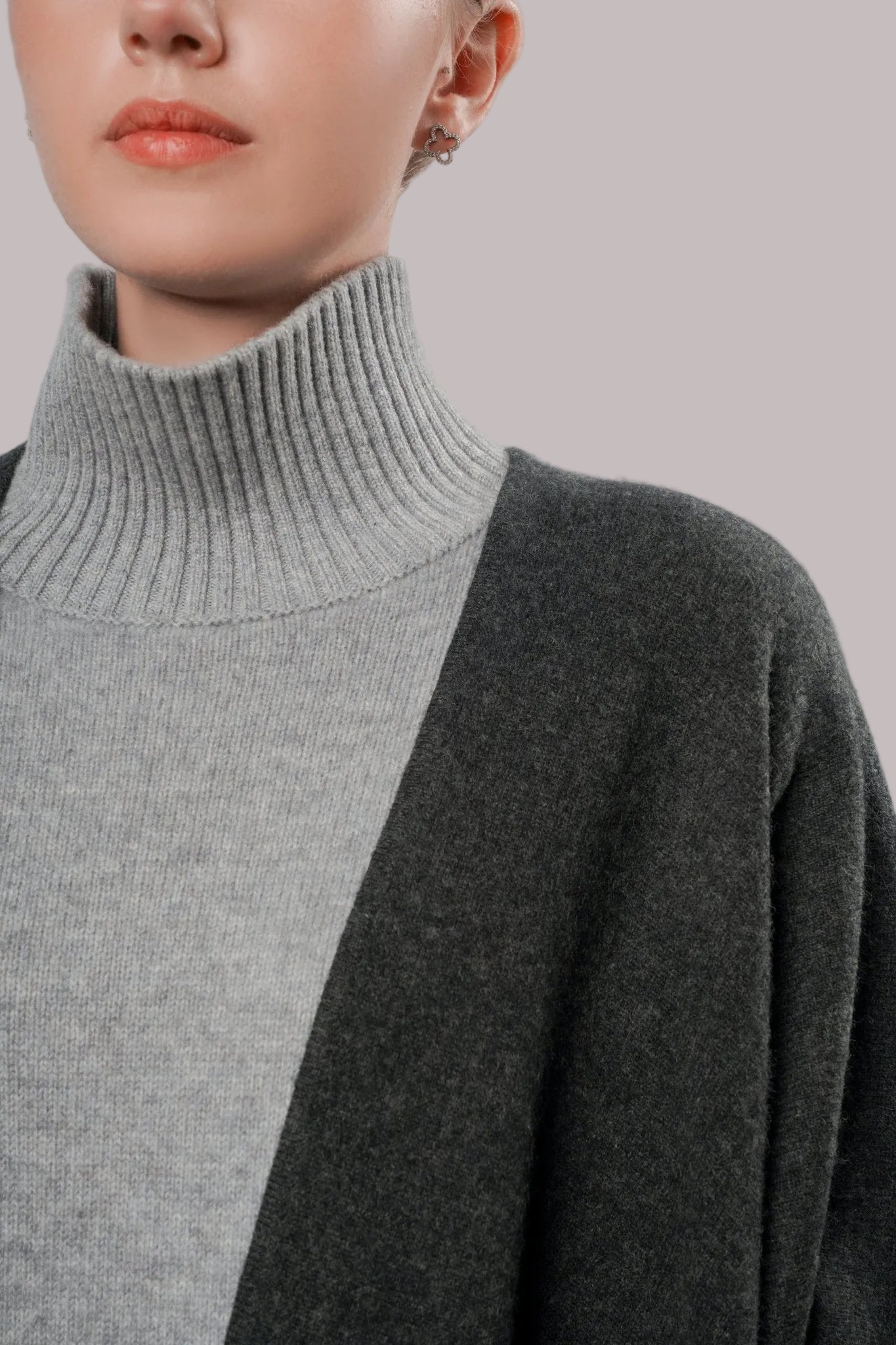 Cashmere Poncho - Blue Sky Cashmere