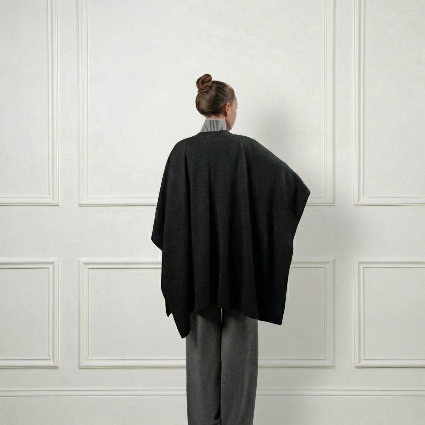 Cashmere Poncho - Blue Sky Cashmere