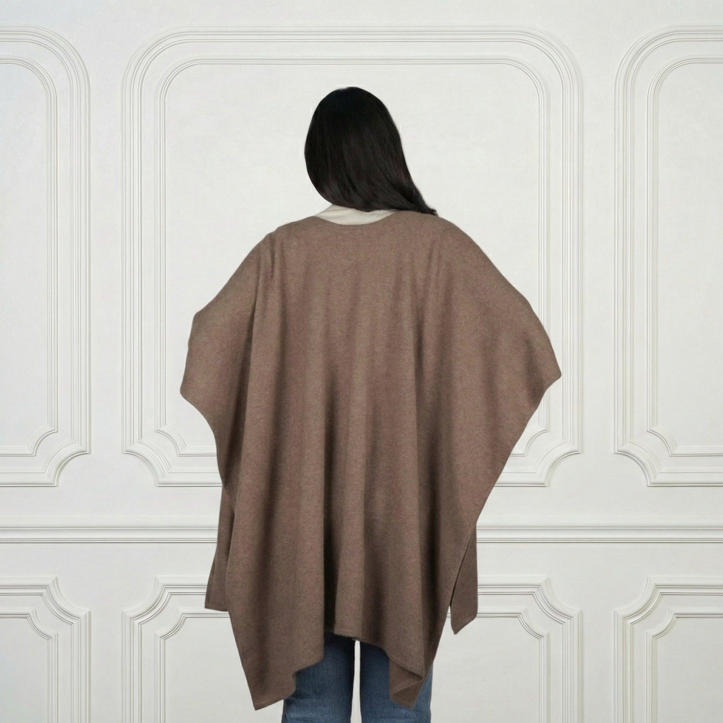 Cashmere Poncho - Blue Sky Cashmere