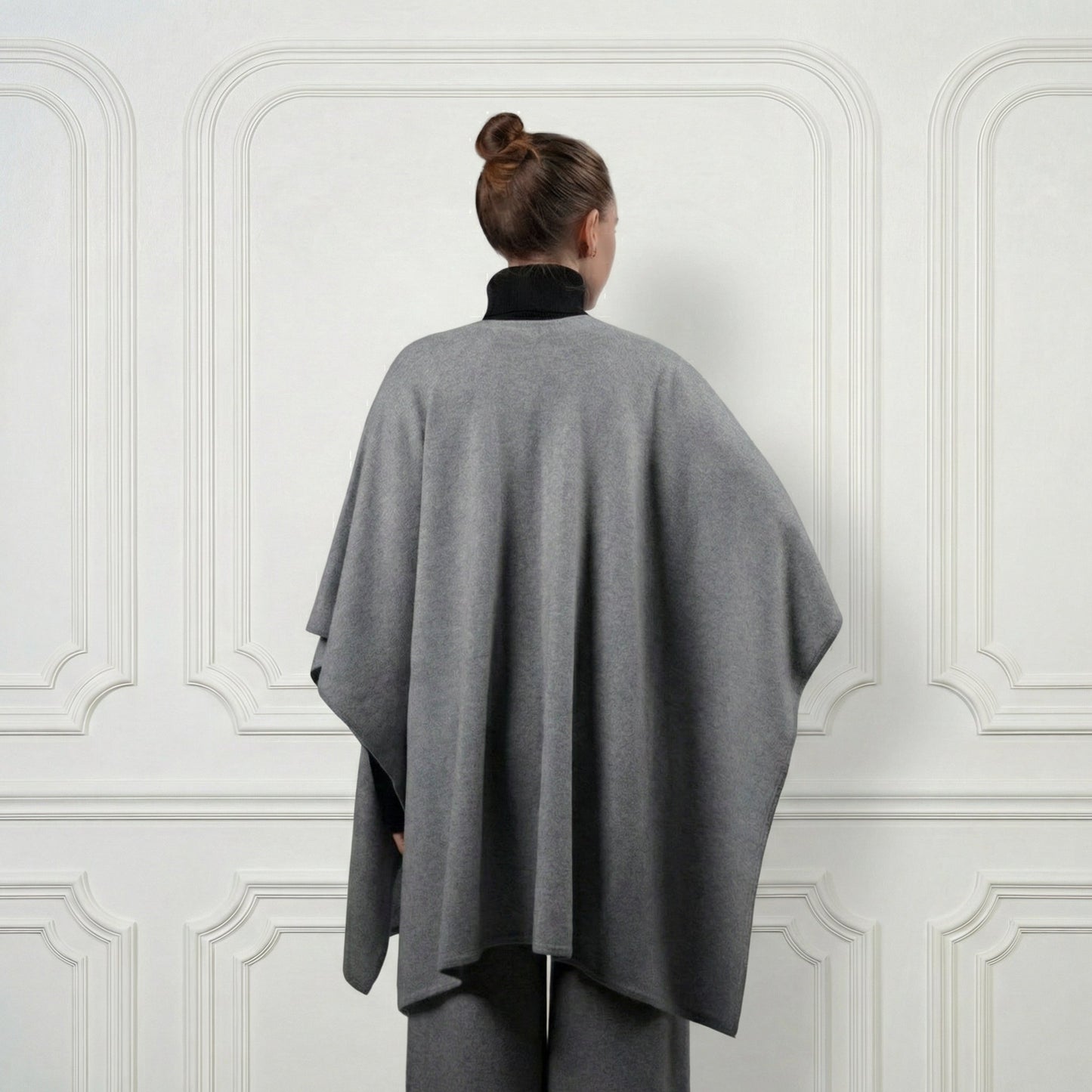 Cashmere Poncho - Blue Sky Cashmere