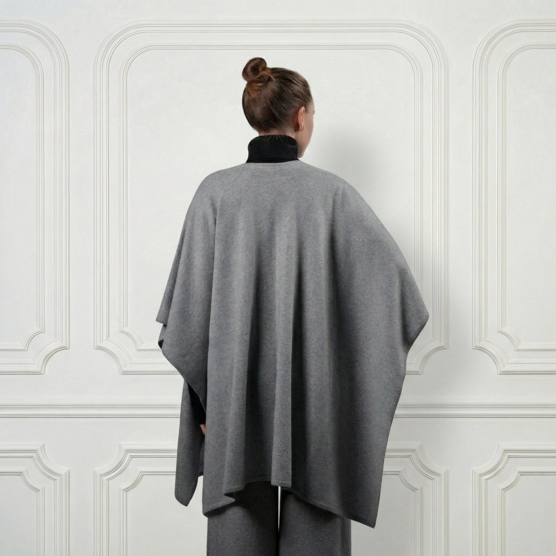 Cashmere Poncho - Blue Sky Cashmere