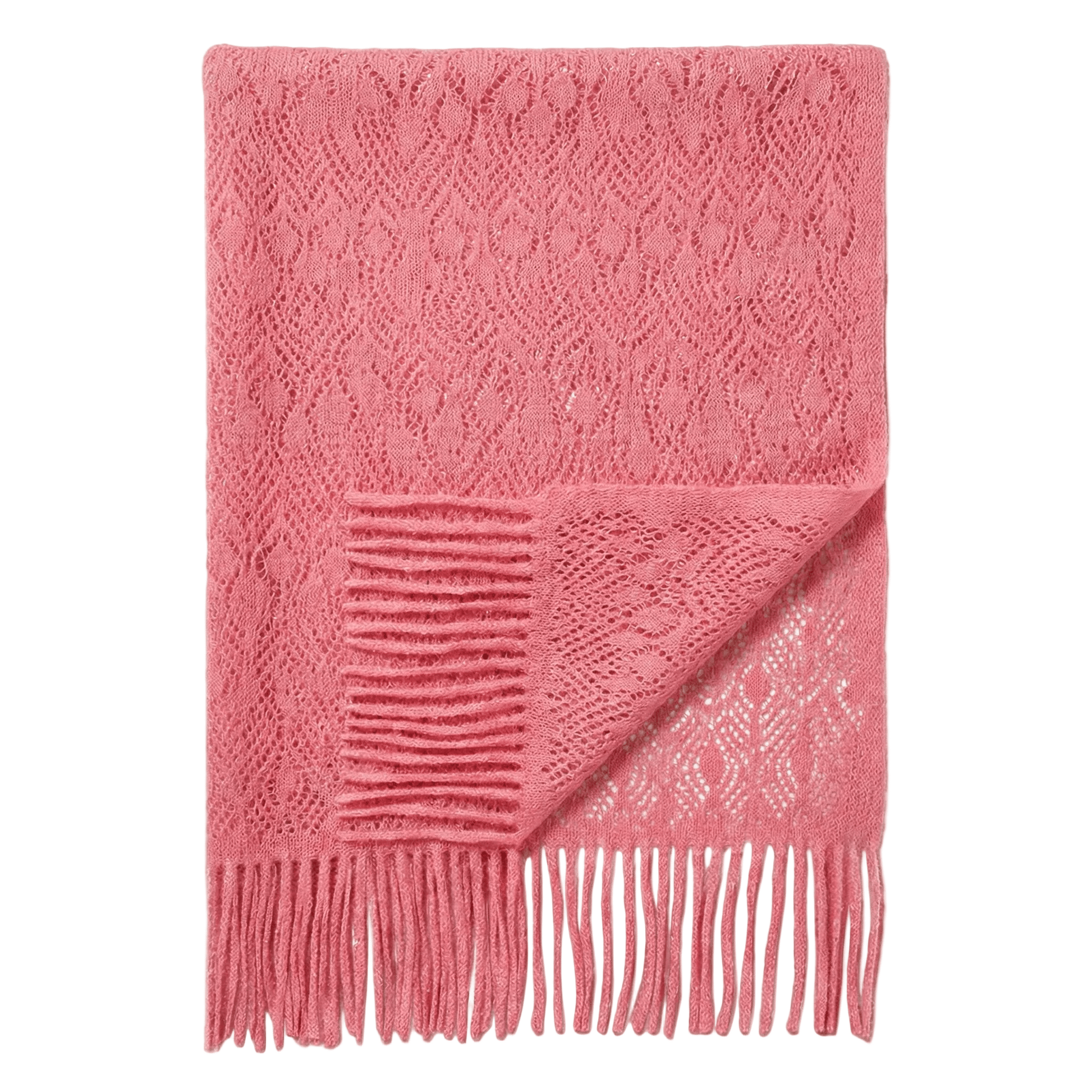 Cashmere Print Shawl - Blue Sky Cashmere