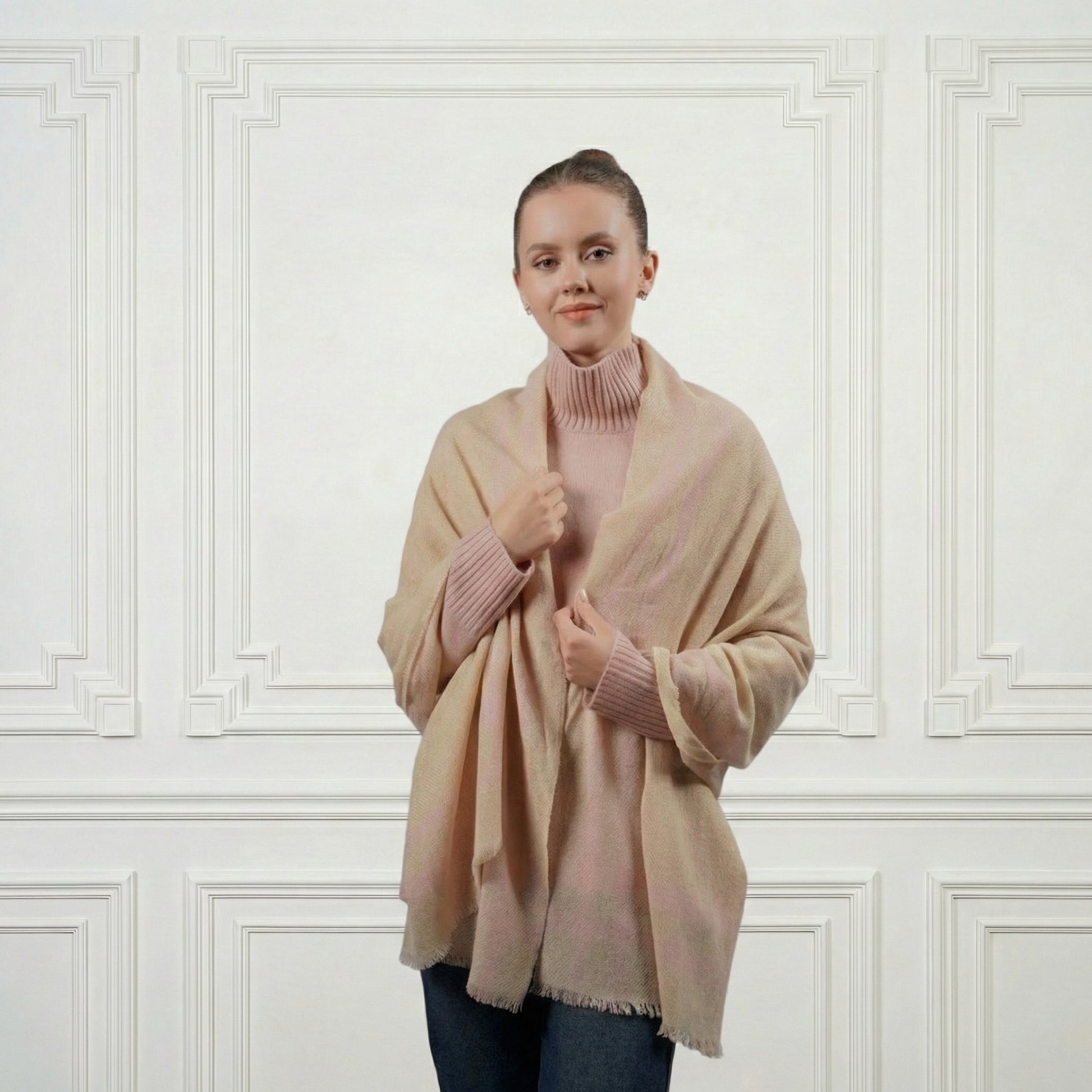 Cashmere Shawl - Blue Sky Cashmere