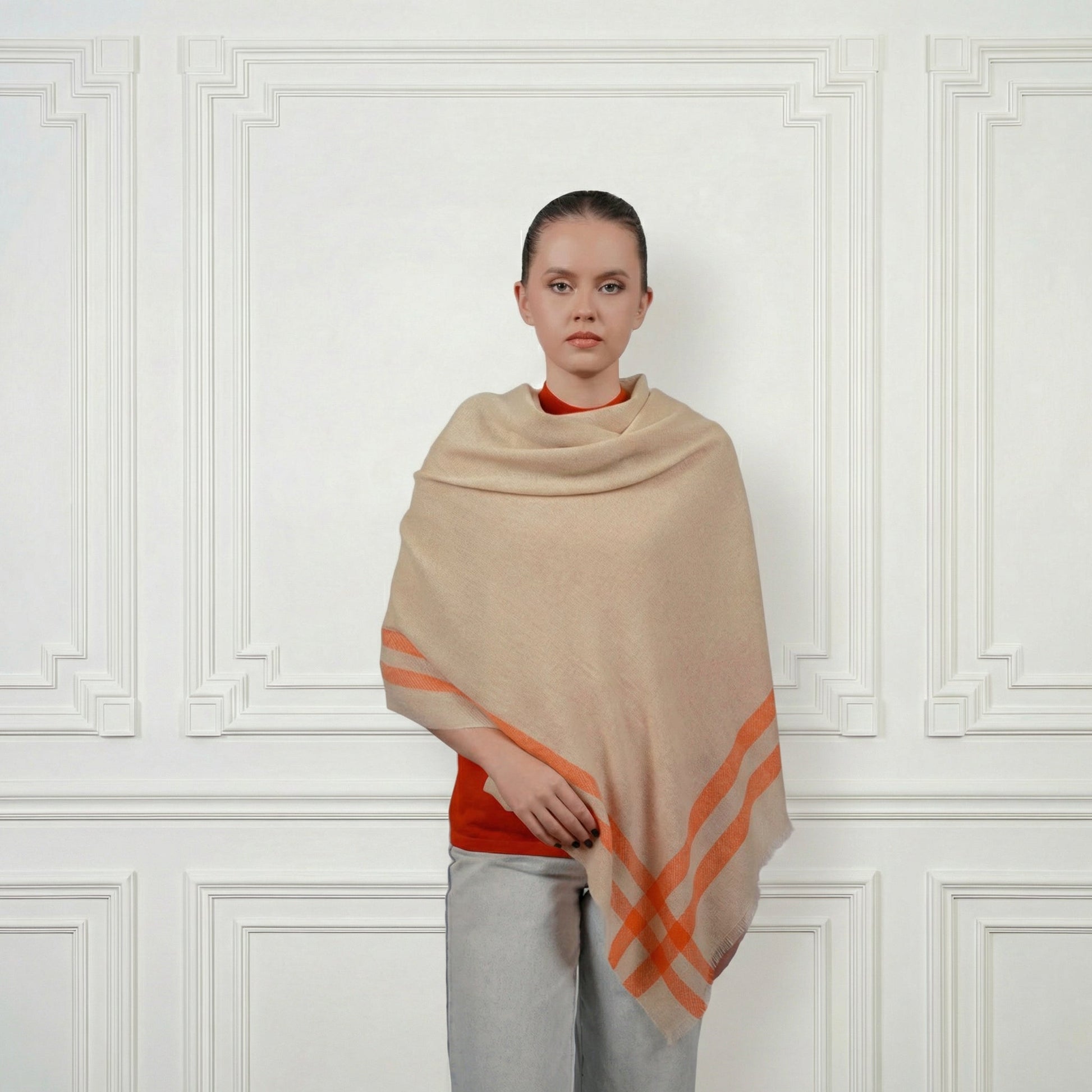 Cashmere Shawl - Blue Sky Cashmere