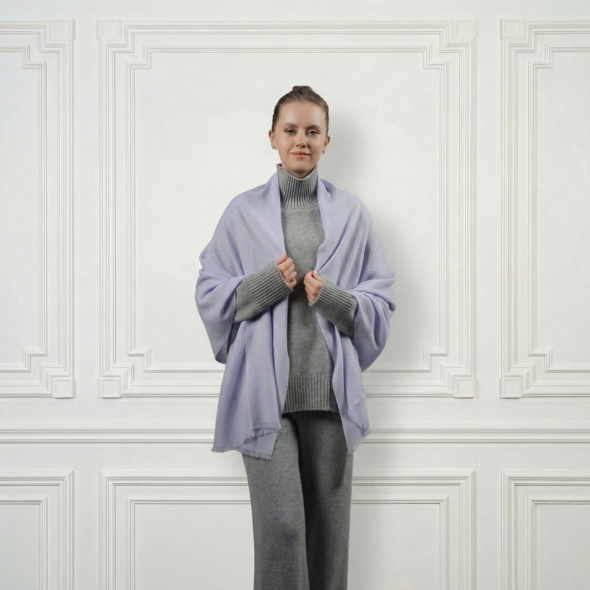 Cashmere Shawl - Blue Sky Cashmere