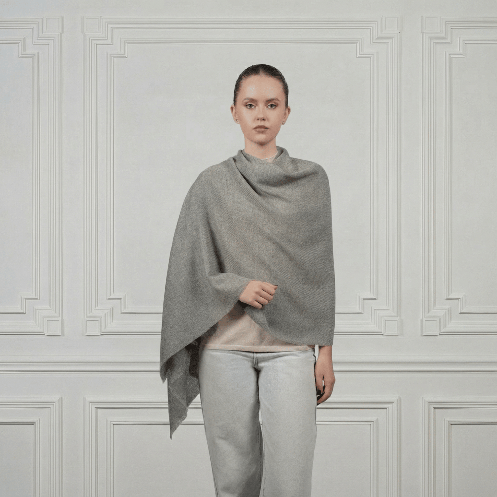 Cashmere Shawl - Blue Sky Cashmere