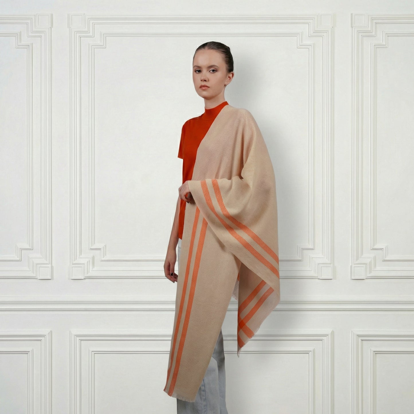 Cashmere Shawl - Blue Sky Cashmere