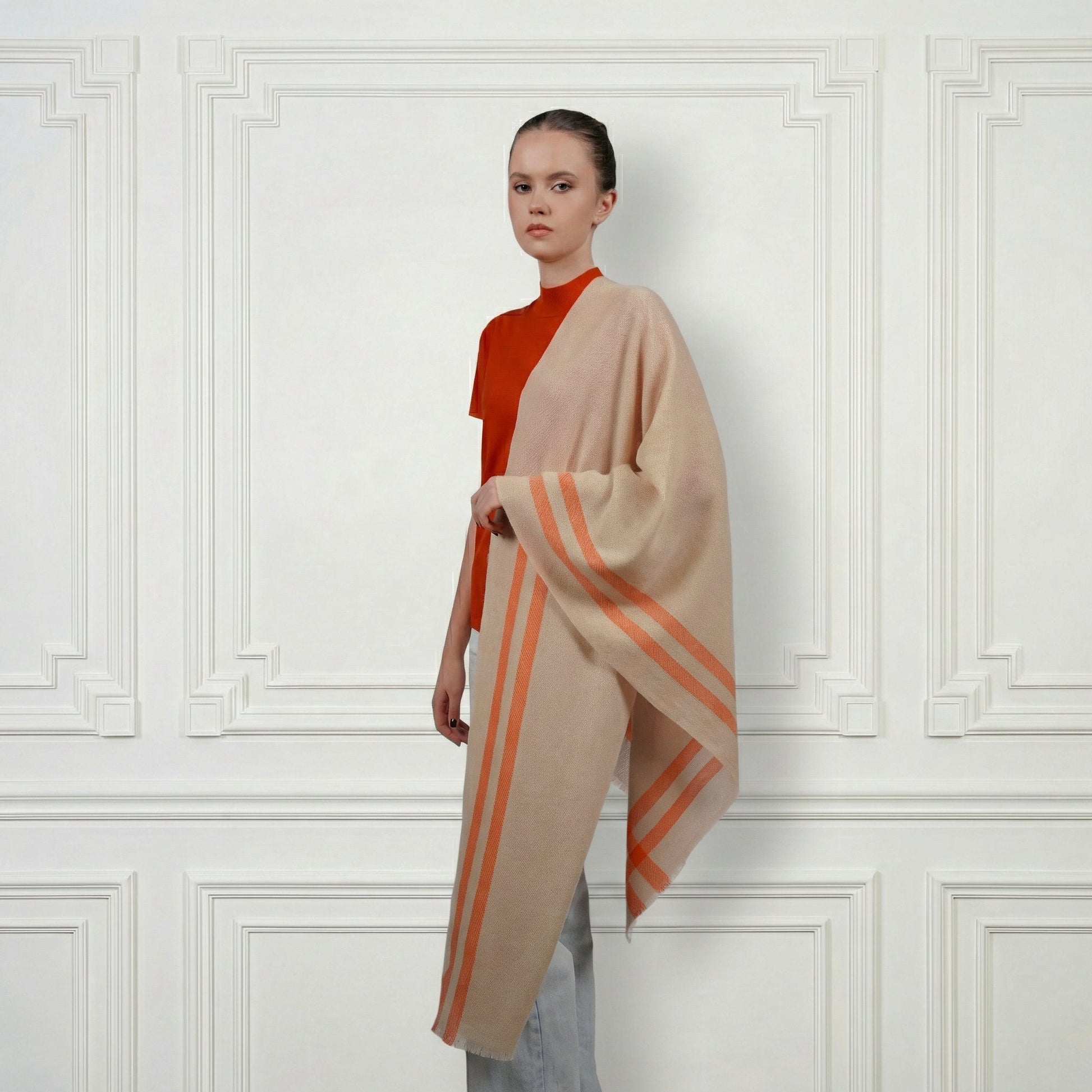 Cashmere Shawl - Blue Sky Cashmere