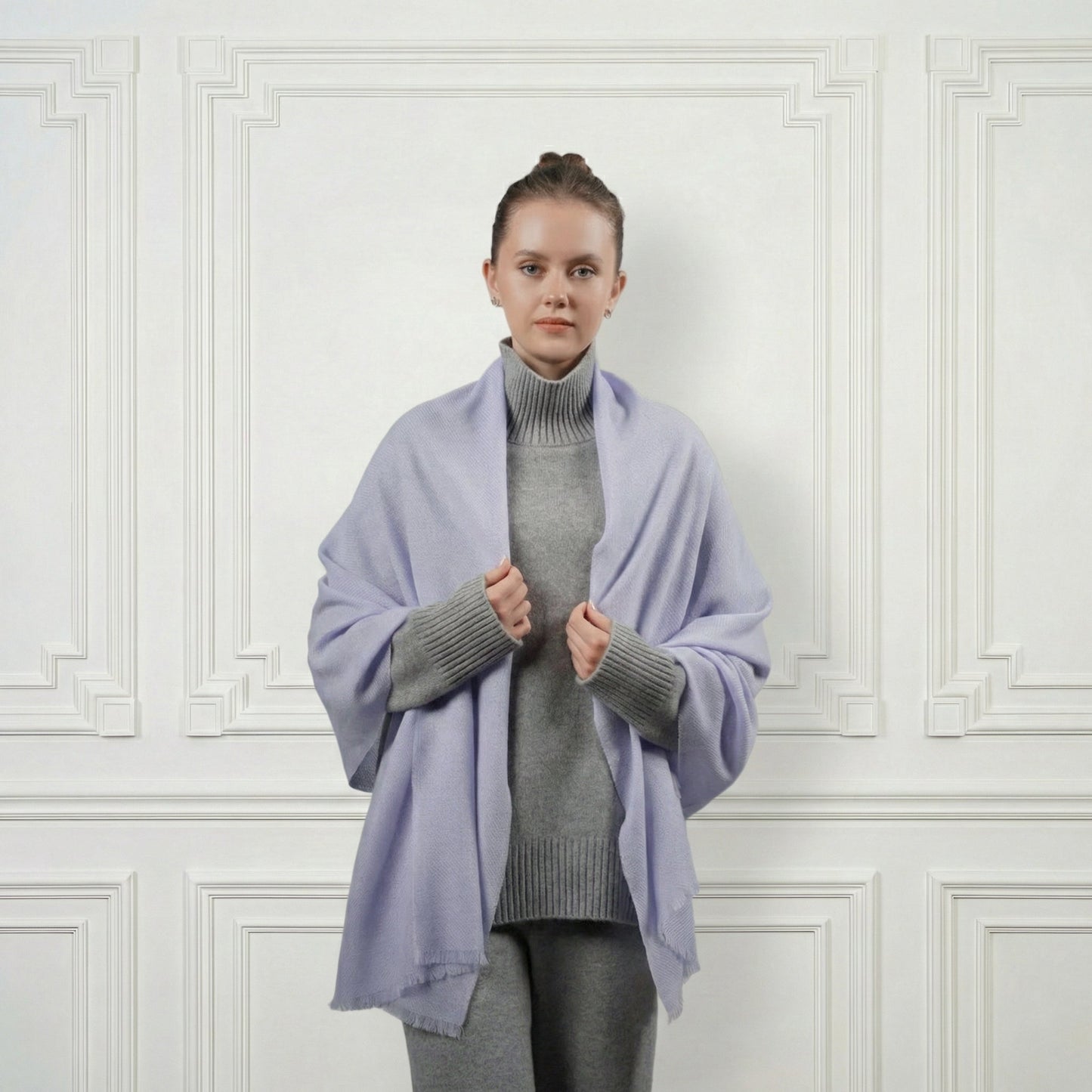 Cashmere Shawl - Blue Sky Cashmere