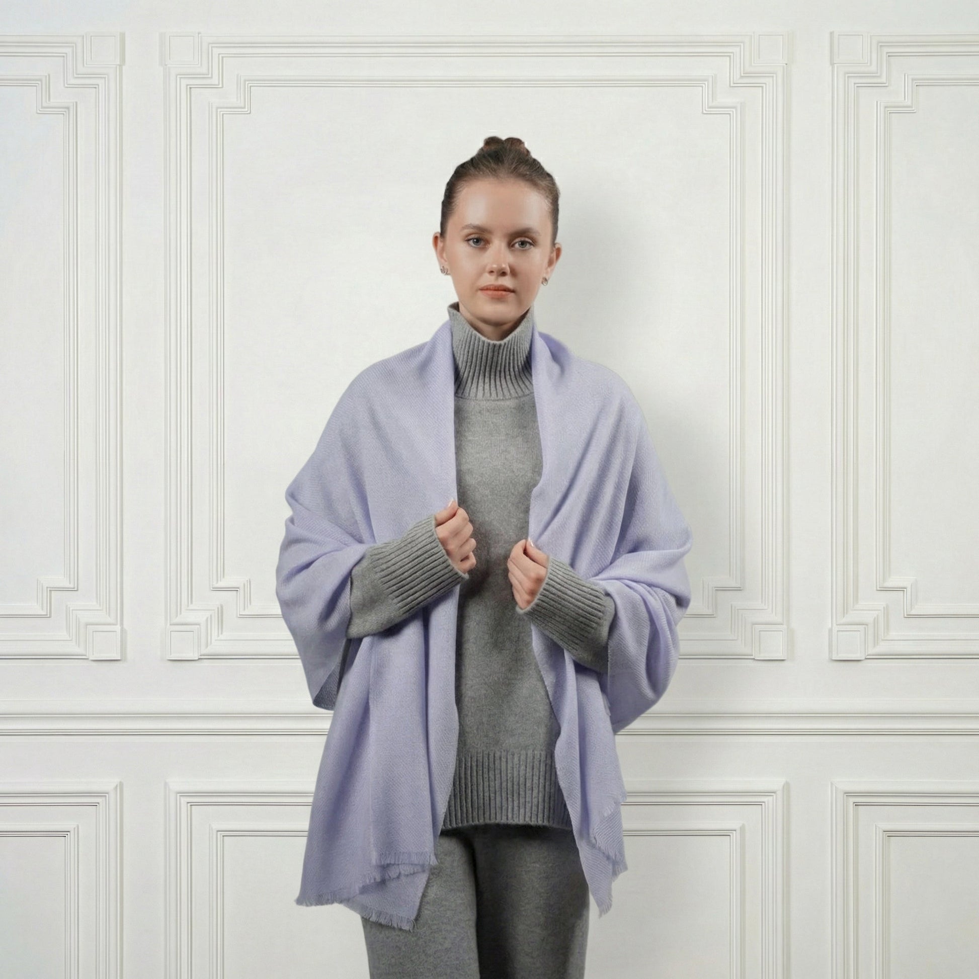 Cashmere Shawl - Blue Sky Cashmere