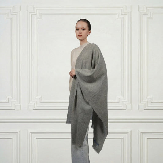 Cashmere Shawl - Blue Sky Cashmere
