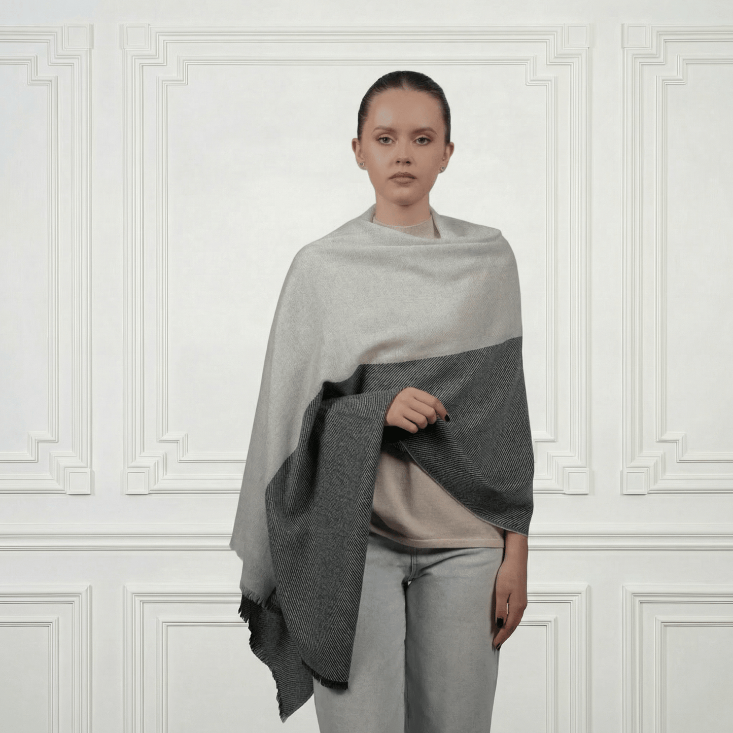 Cashmere Shawl - Blue Sky Cashmere