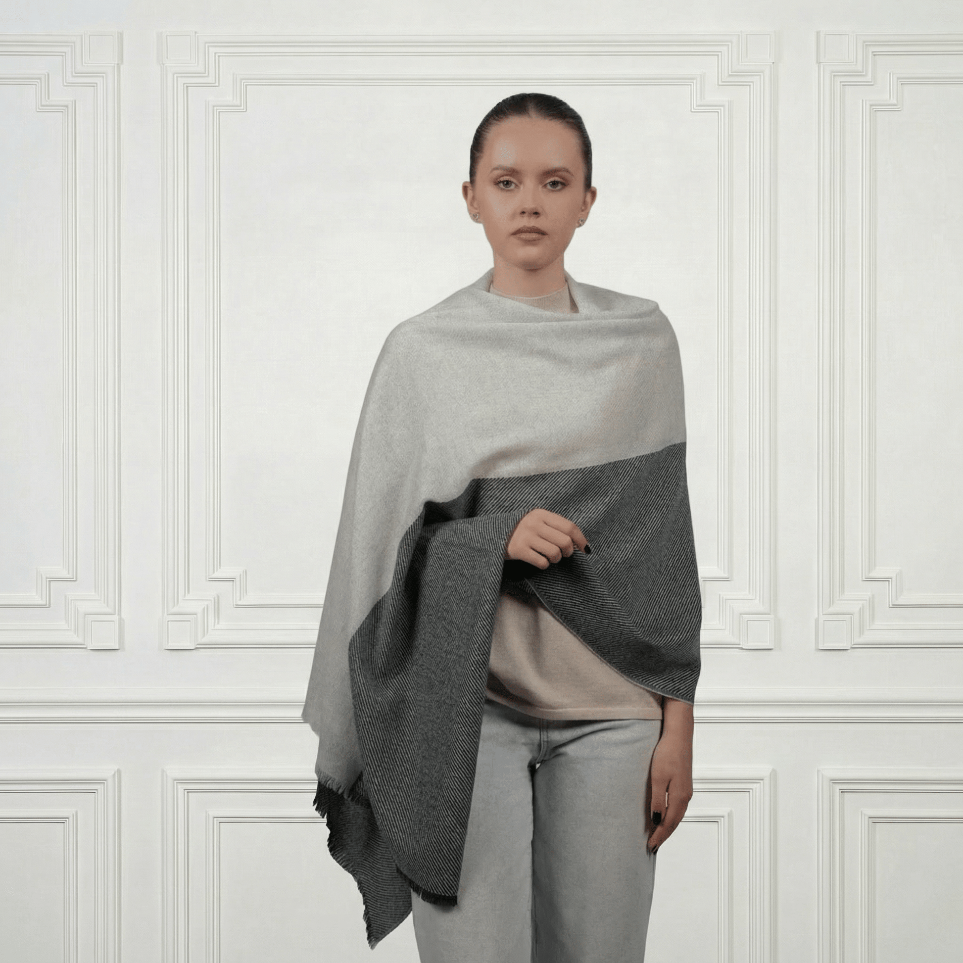 Cashmere Shawl - Blue Sky Cashmere