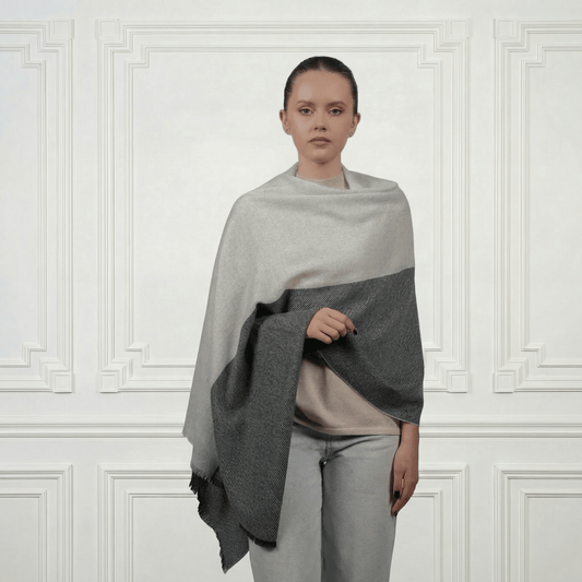 Cashmere Shawl - Blue Sky Cashmere