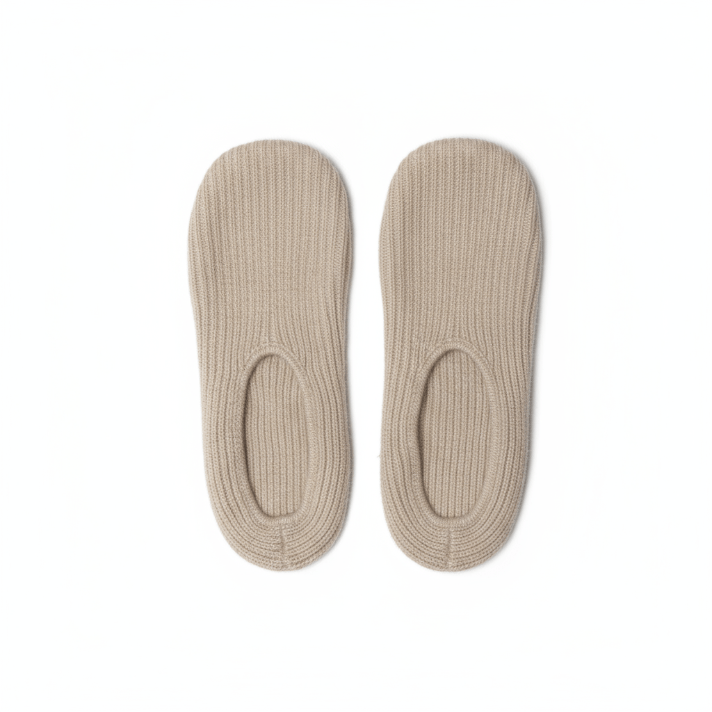 Cashmere Slip On's - Blue Sky Cashmere