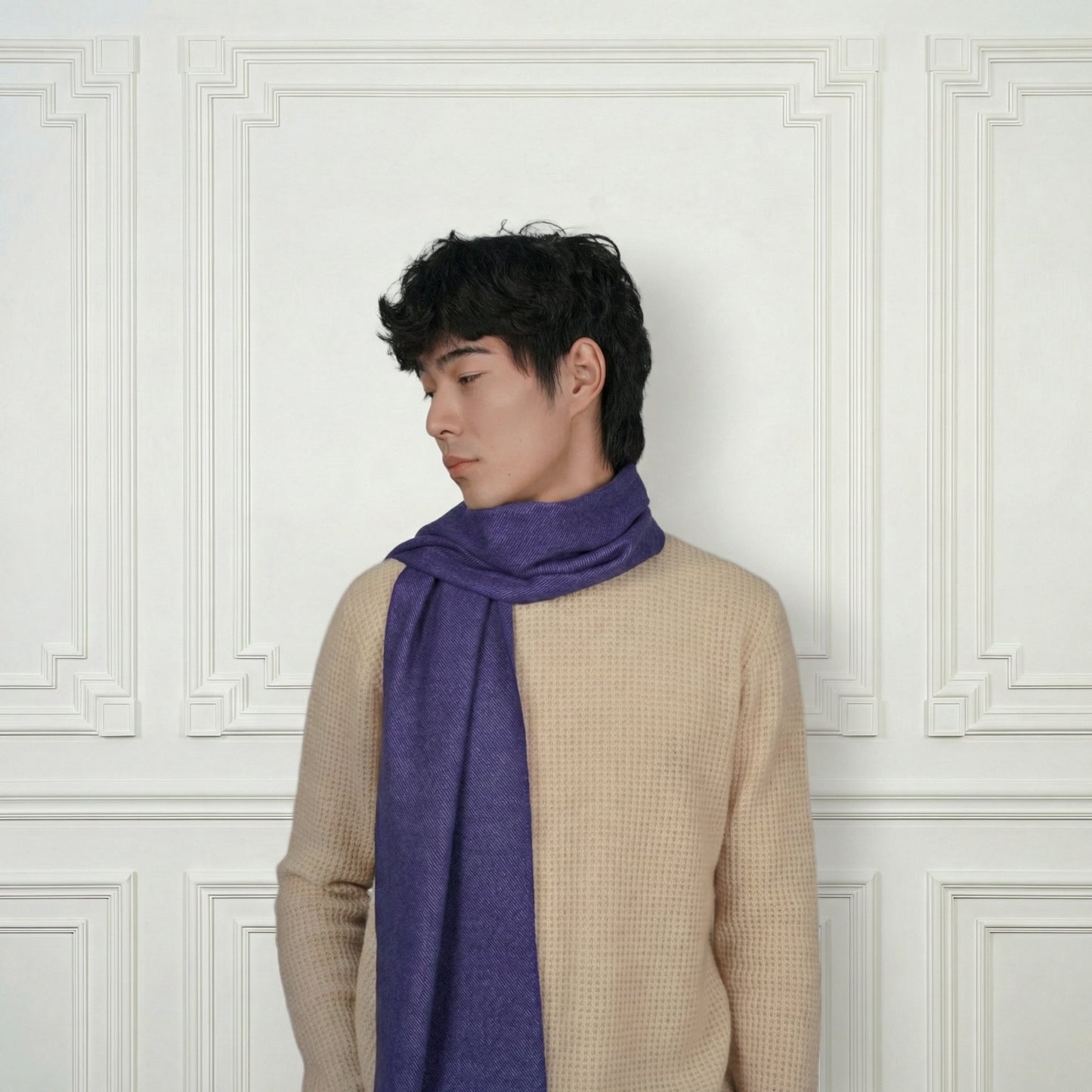 Classic Cashmere Scarf - Blue Sky Cashmere