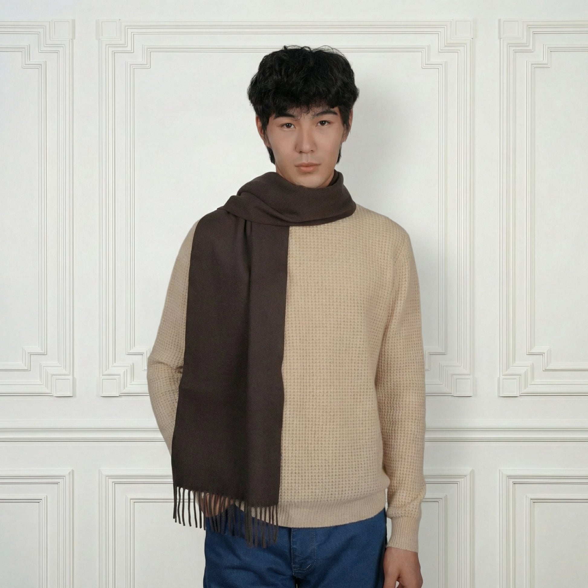 Classic Cashmere Scarf - Blue Sky Cashmere