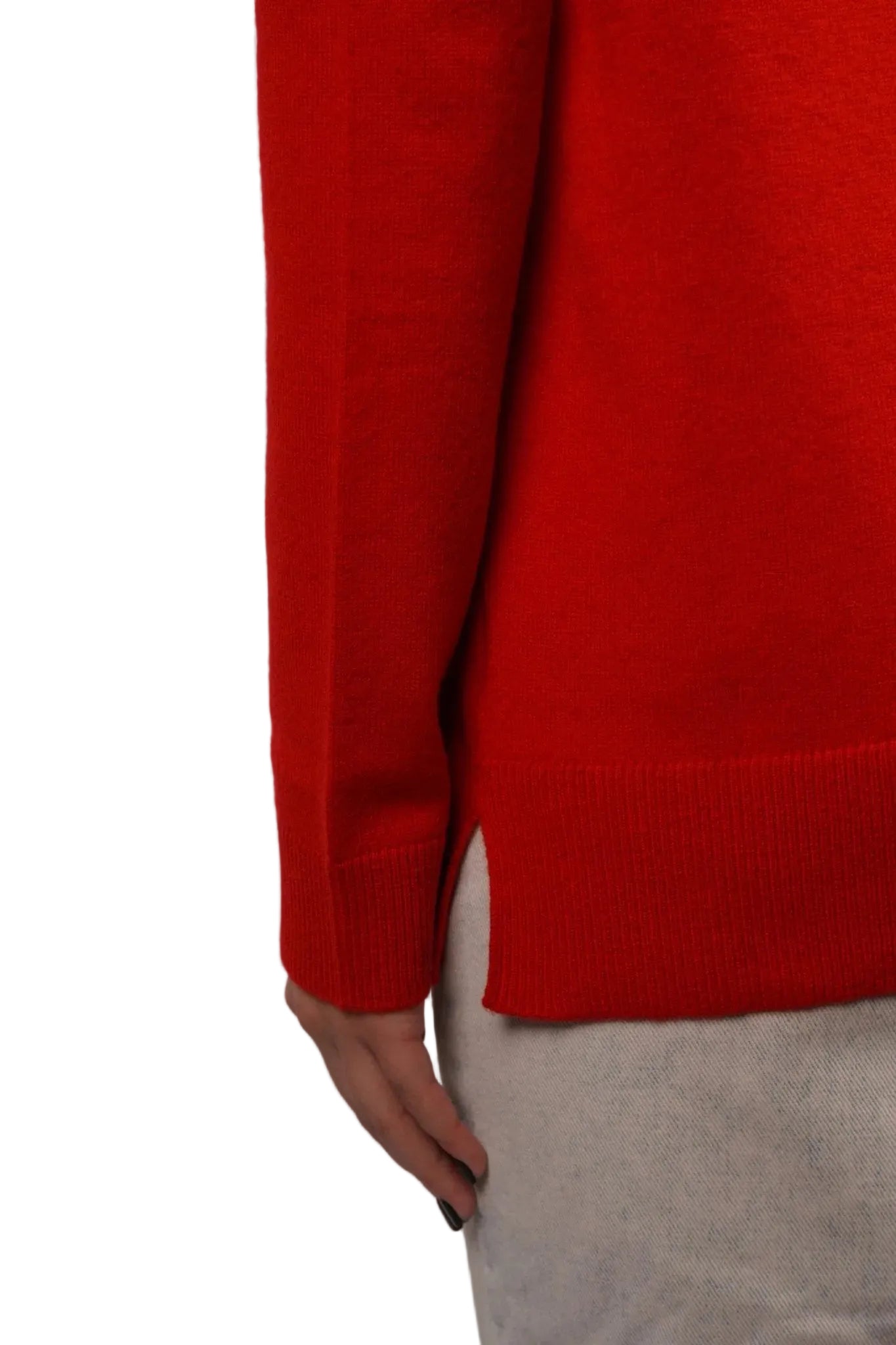 Classic V - Neck Cashmere Sweater - Blue Sky Cashmere