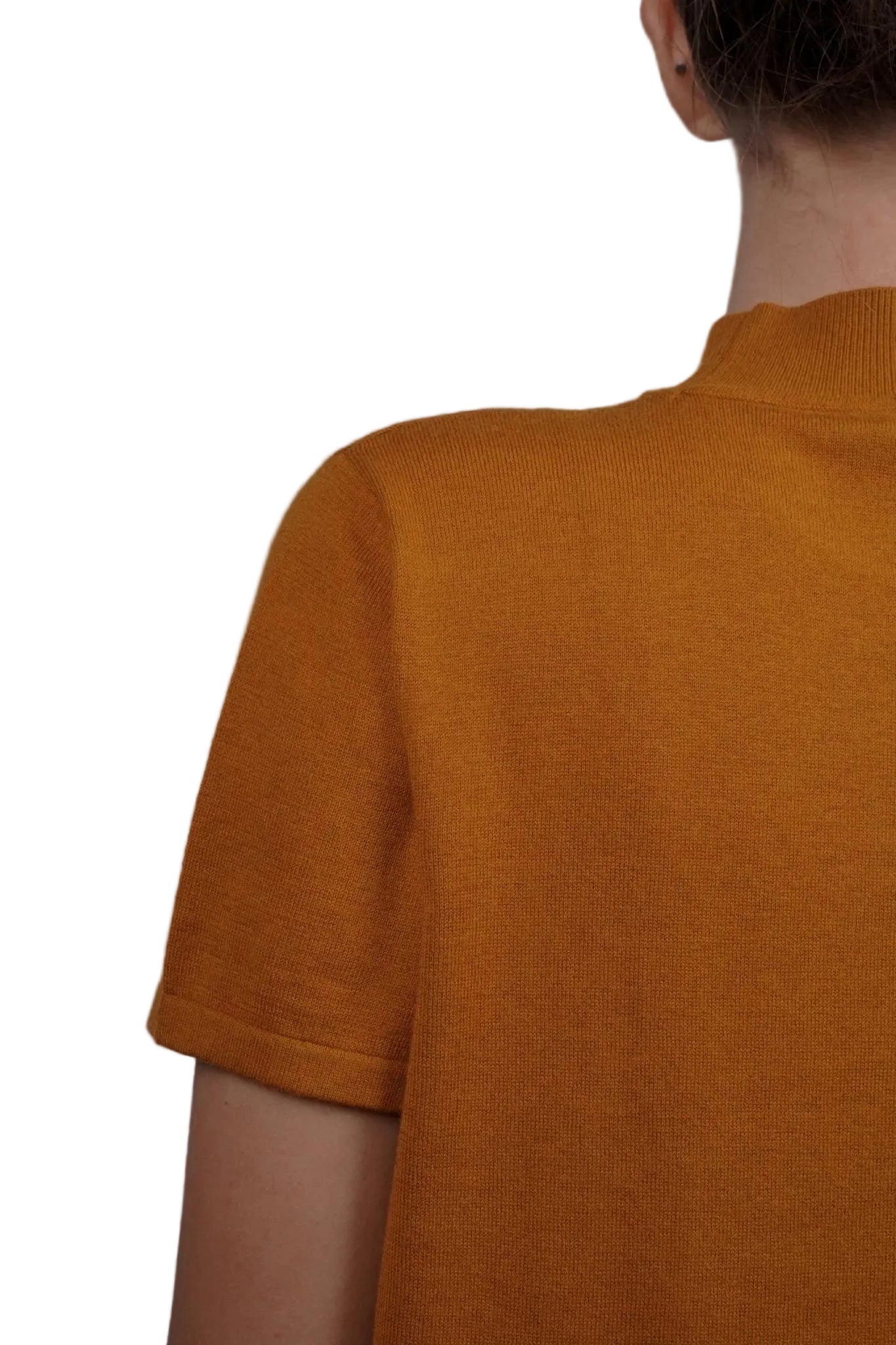 Cotton Silk Cashmere Blend Crew Neck T-Shirt - Blue Sky Cashmere