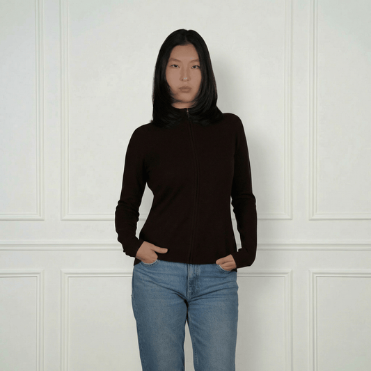 Daniella Cashmere Cardigan - Blue Sky Cashmere