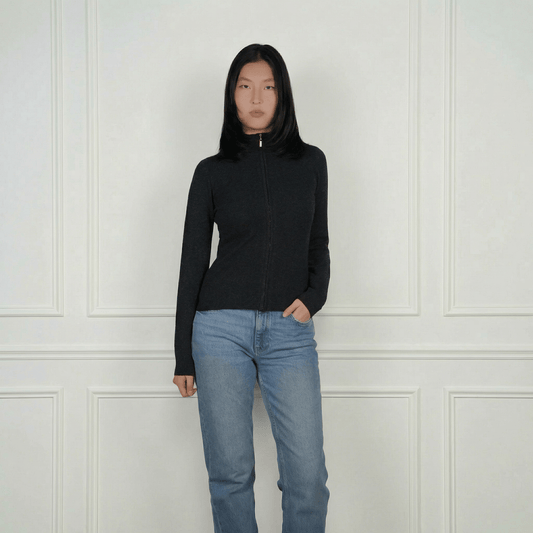 Daniella Cashmere Cardigan - Blue Sky Cashmere