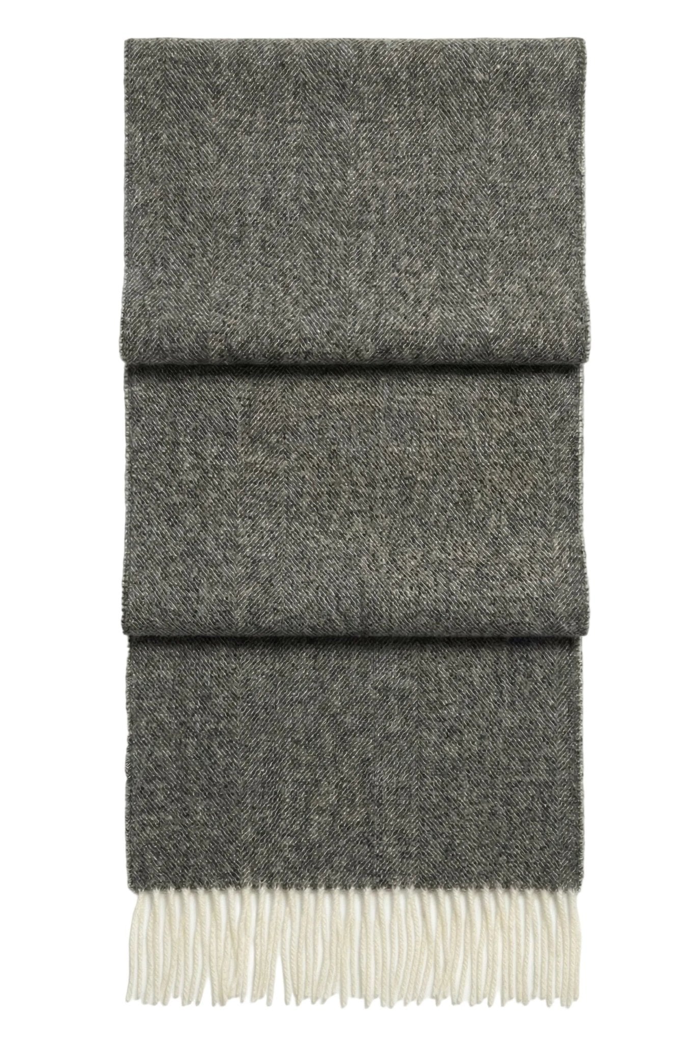 Essential Fringed Wool Scarf - Blue Sky Cashmere