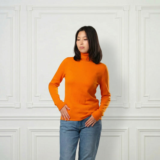 Everyday Bodycon Cashmere Turtleneck - Blue Sky Cashmere