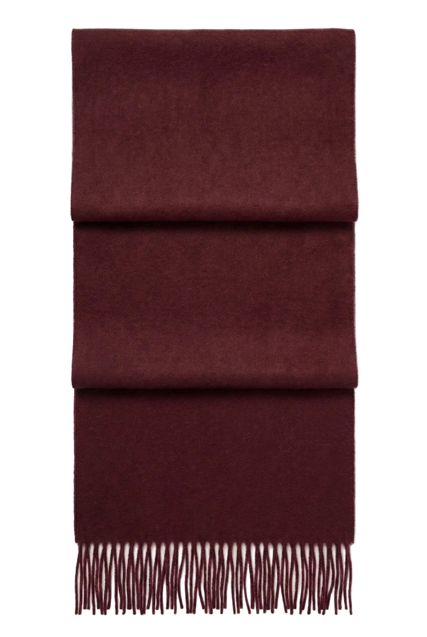 Fringed Cashmere Scarf - Blue Sky Cashmere