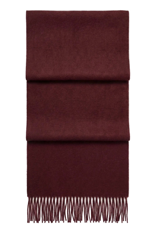 Fringed Cashmere Scarf - Blue Sky Cashmere
