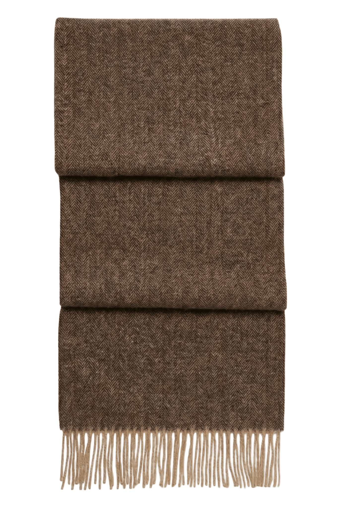Fringed Cashmere Scarf - Blue Sky Cashmere
