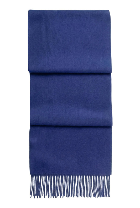 Fringed Cashmere Scarf - Blue Sky Cashmere