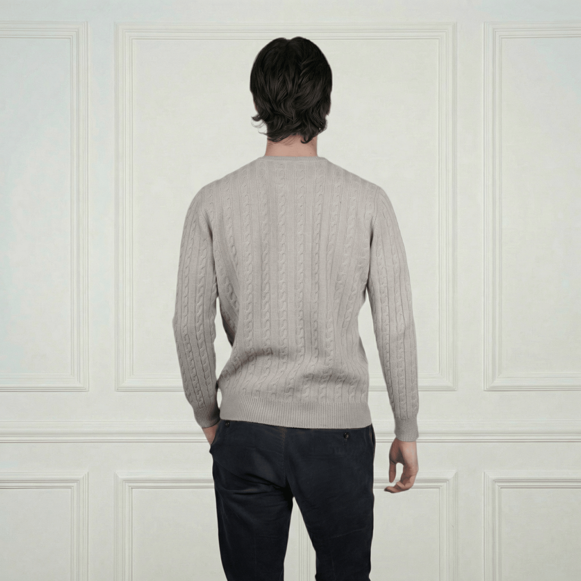 Ivy League Cashmere Sweater - Blue Sky Cashmere