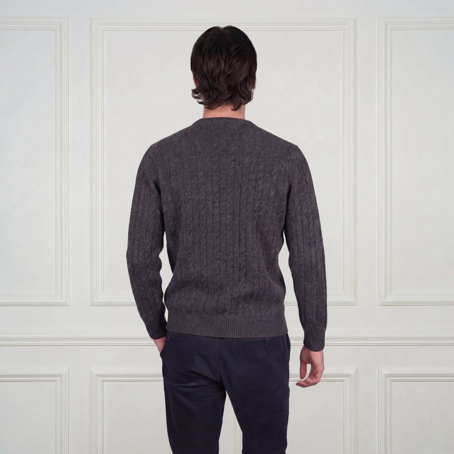 Ivy League Cashmere Sweater - Blue Sky Cashmere
