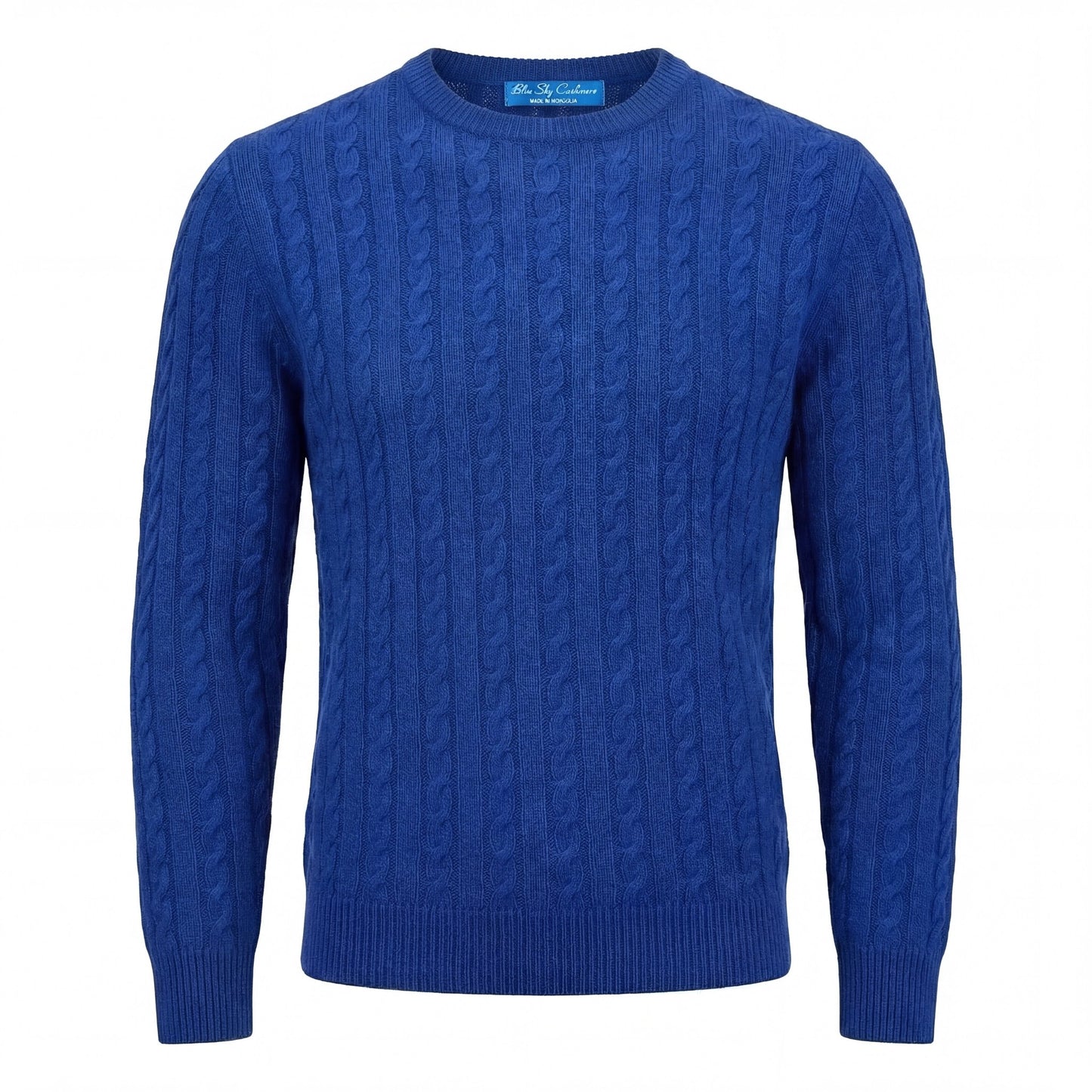 Ivy League Cashmere Sweater - Blue Sky Cashmere