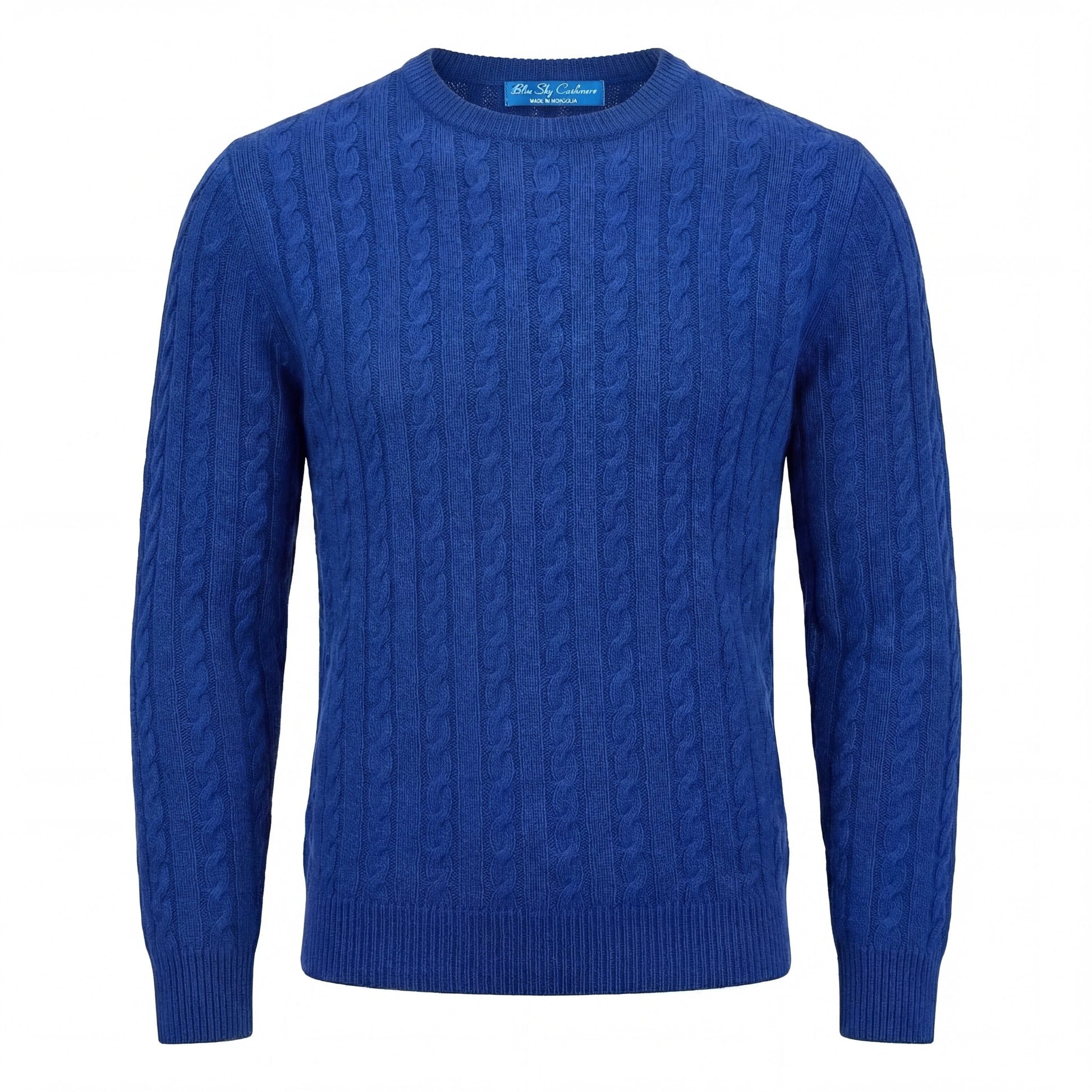 Ivy League Cashmere Sweater - Blue Sky Cashmere
