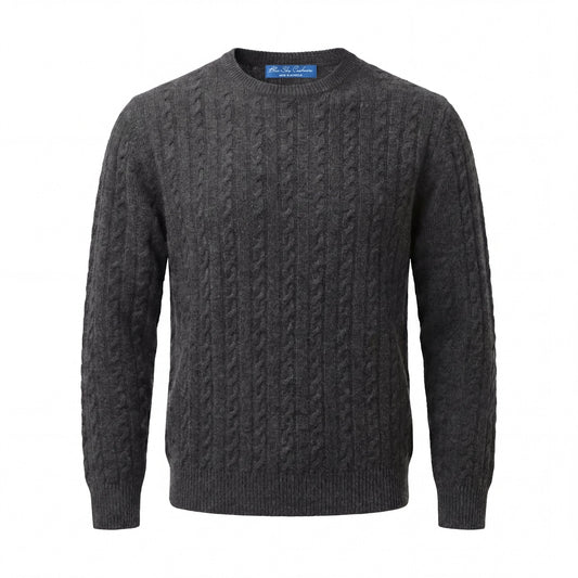Ivy League Cashmere Sweater - Blue Sky Cashmere