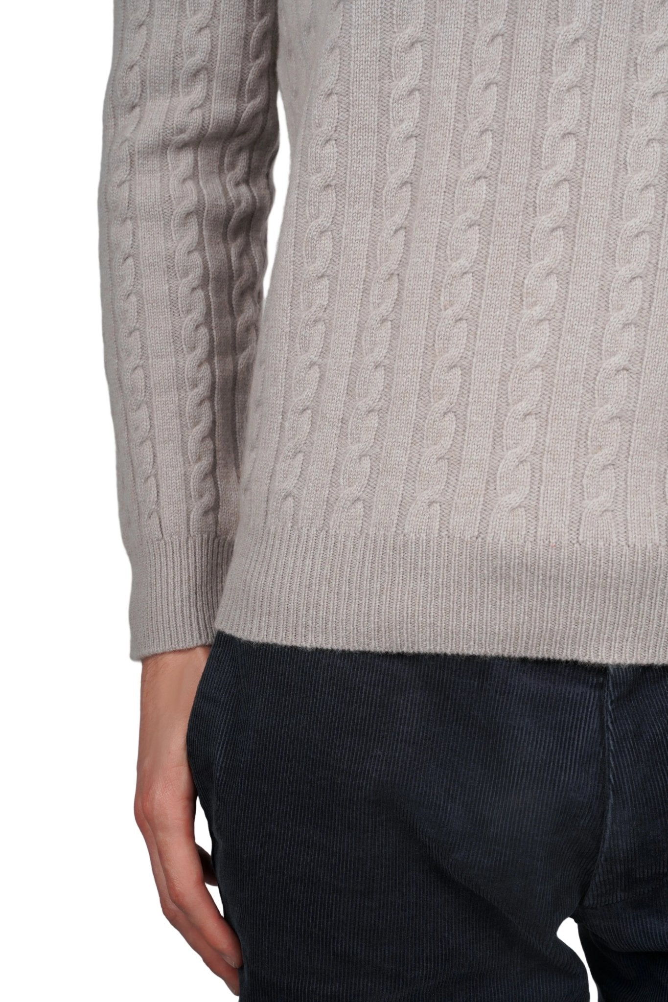 Ivy League Cashmere Sweater - Blue Sky Cashmere