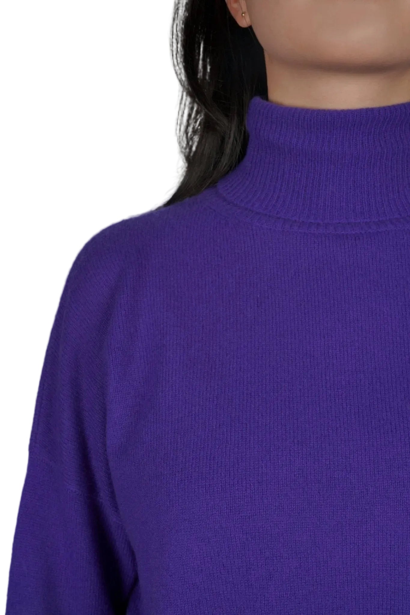 Light Cashmere Turtleneck - Blue Sky Cashmere