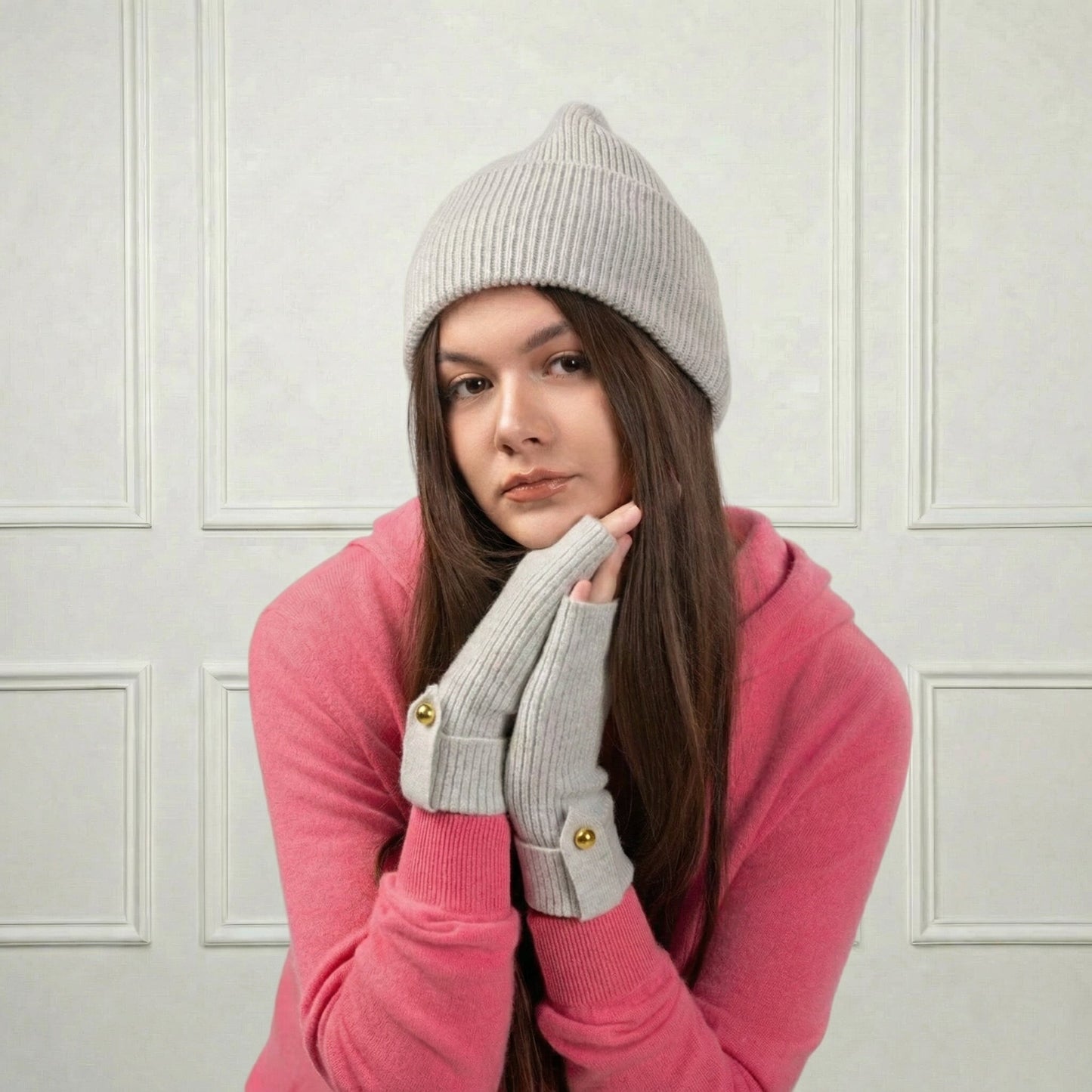 Lily Delicate Cashmere mittens - Blue Sky Cashmere
