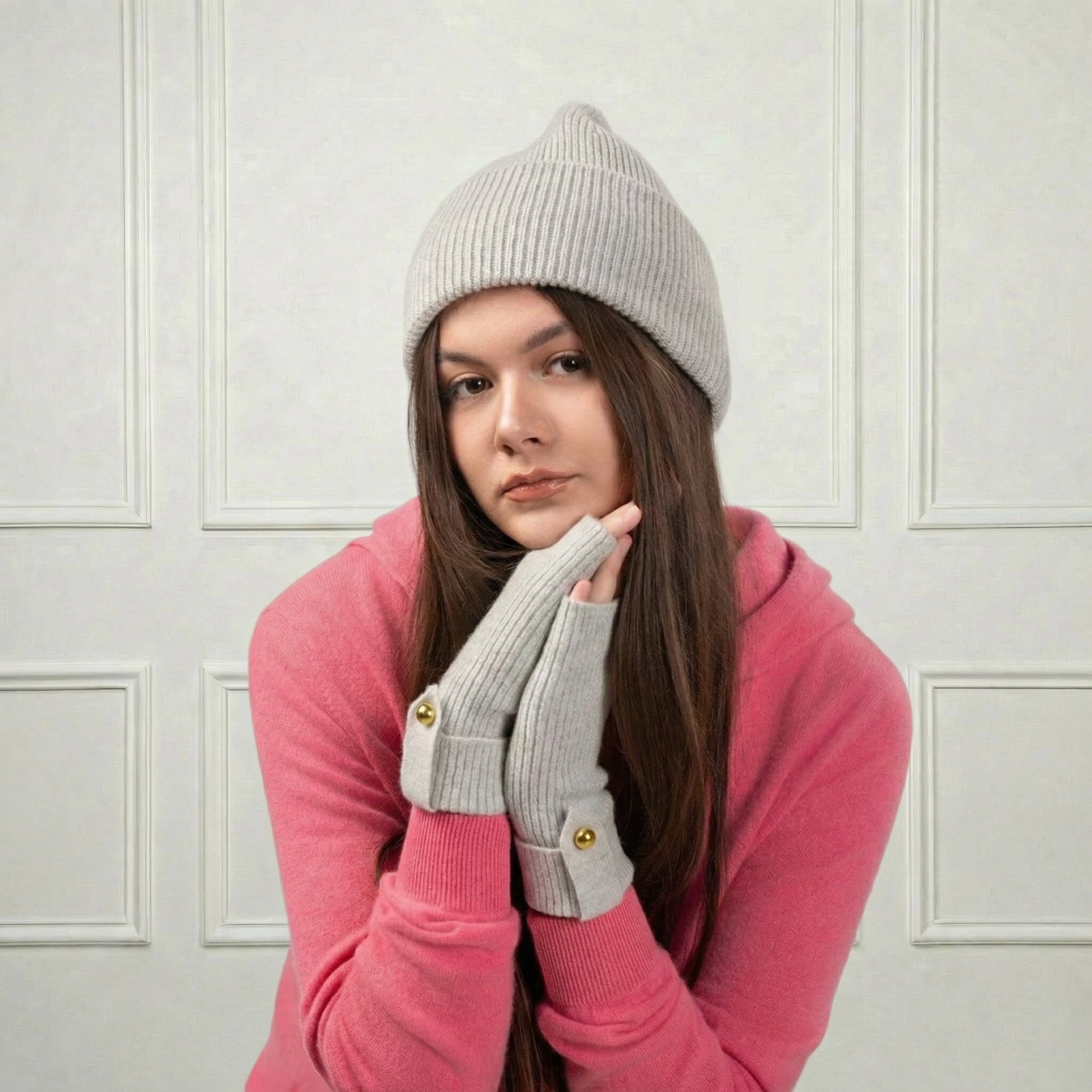 Lily Delicate Cashmere mittens - Blue Sky Cashmere
