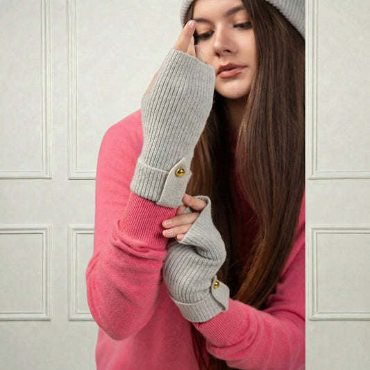 Lily Delicate Cashmere mittens - Blue Sky Cashmere